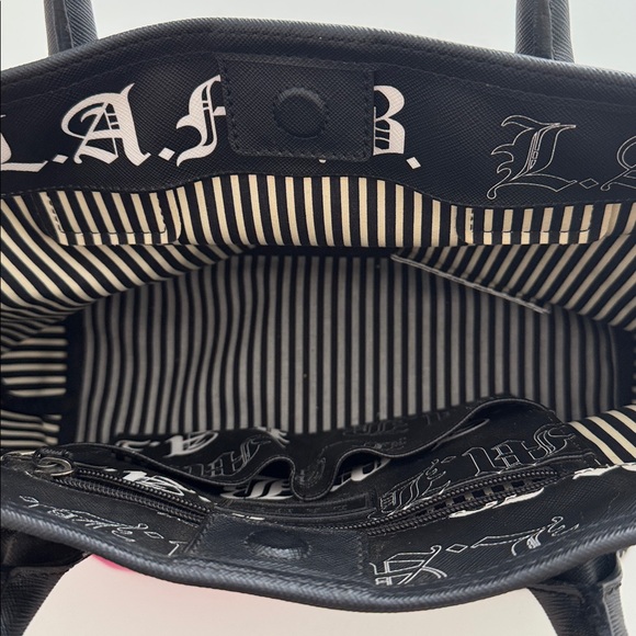 L.A.M.B. Black Graffiti Tote by Gwen Stefani - Picture 10 of 12